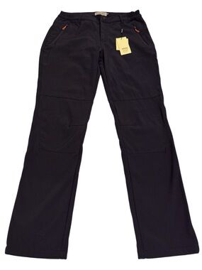 Cami Mia Black Outdoor Windproof Hiking Pants Fleece Lined Size 30 x 30 NEW